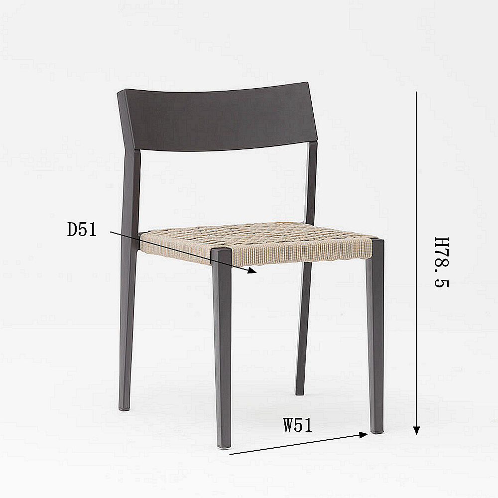 Hot New Moderne Corde Art Design Élastique Doux Dos Coussin En Aluminium Jardin Terrasse Plage Extérieure Corde Chaise Hot New Moderne Corde Art Design Élastique Doux Dos Coussin En Aluminium Jardin Terrasse Plage Extérieure Corde Chaise