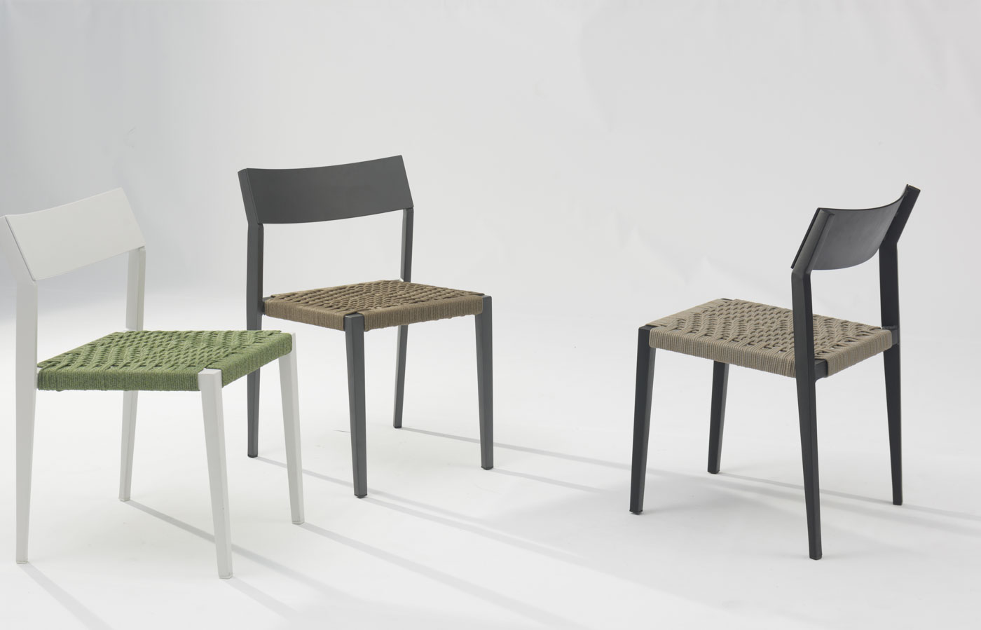 Hot New Moderne Corde Art Design Élastique Doux Dos Coussin En Aluminium Jardin Terrasse Plage Extérieure Corde Chaise Hot New Moderne Corde Art Design Élastique Doux Dos Coussin En Aluminium Jardin Terrasse Plage Extérieure Corde Chaise