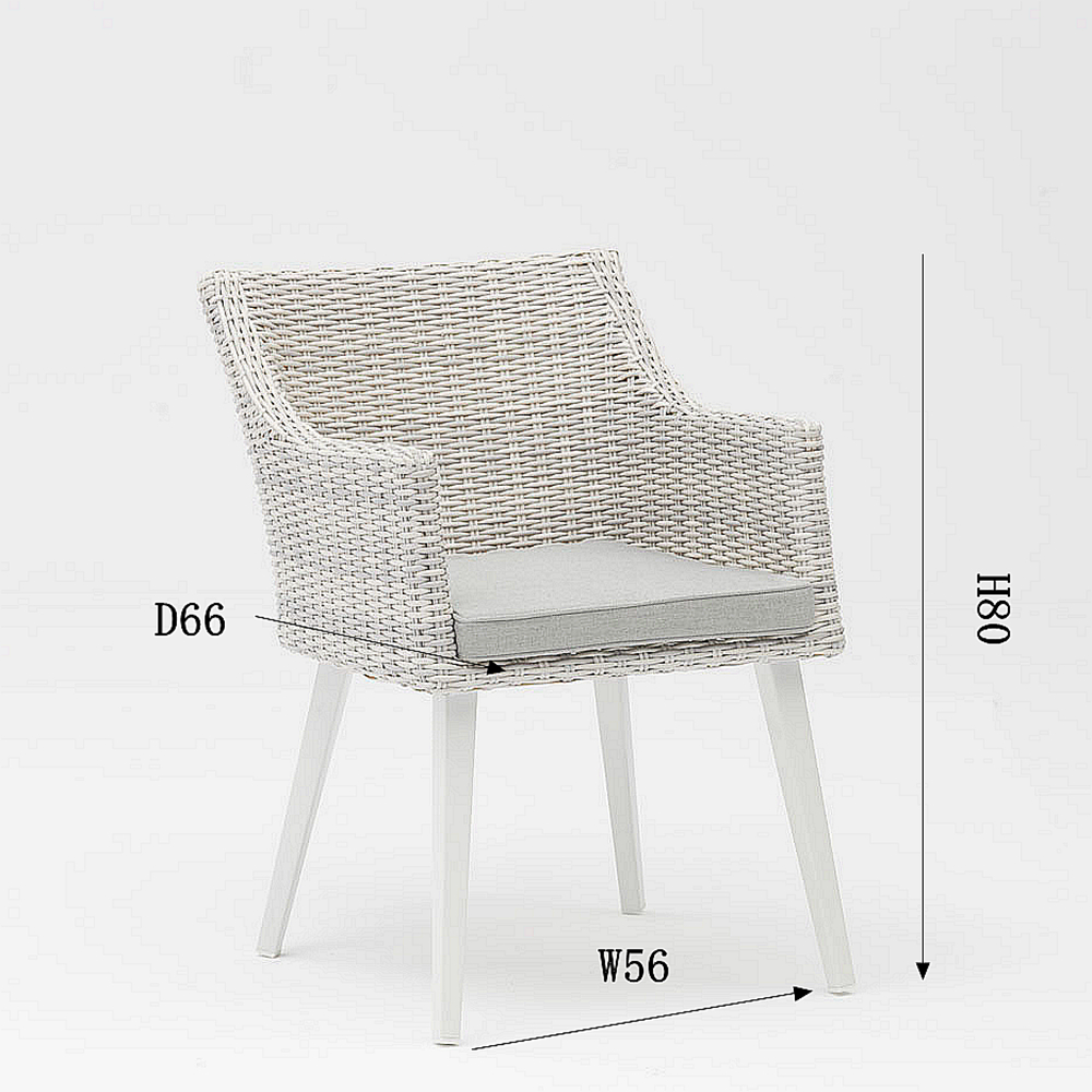 Nouveau Design Artisanal Moderne Rotin Tress&eacute; Terrasse Jardin Chaise De Plage Accoudoir Loisirs Rotin Chaise D'ext&eacute;rieur