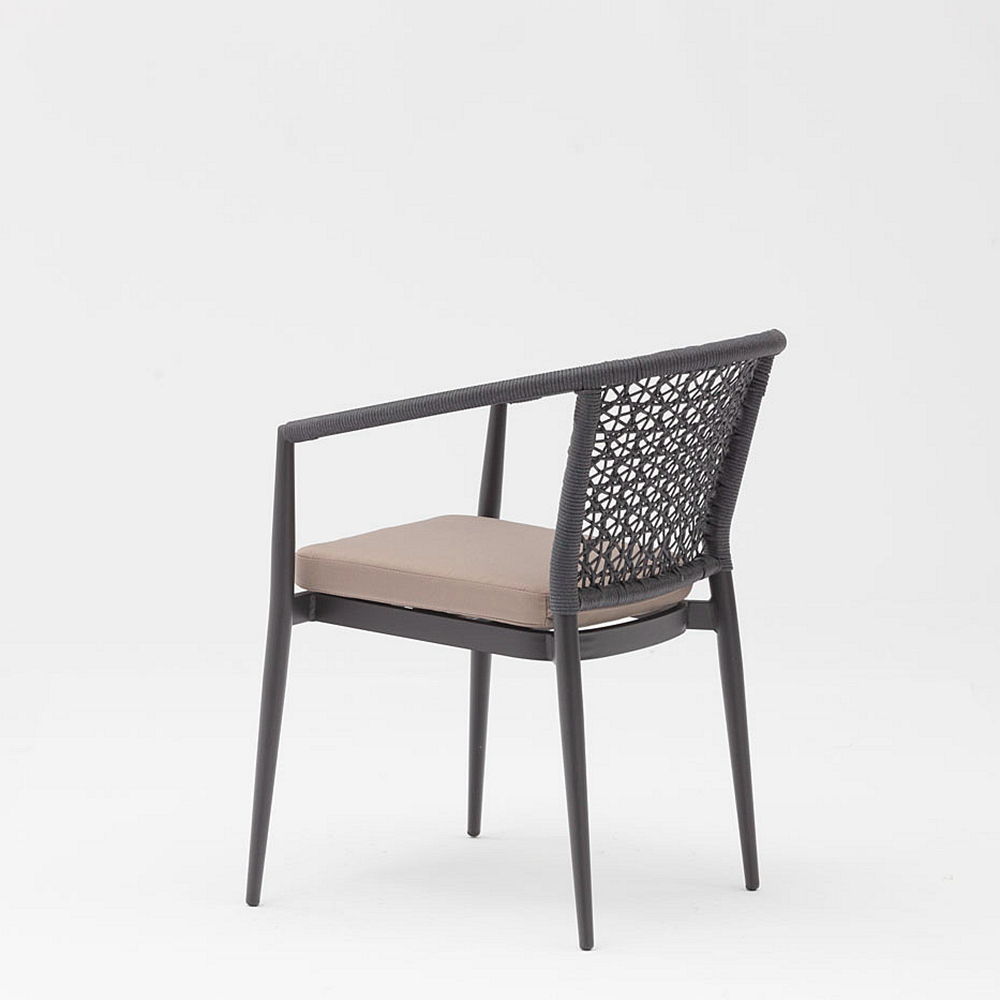 Hot Nouvelle Technologie Design Moderne Rotin Cadre En Aluminium Jardin Terrasse Plage Accoudoir Loisirs Rotin Chaise D'extérieur