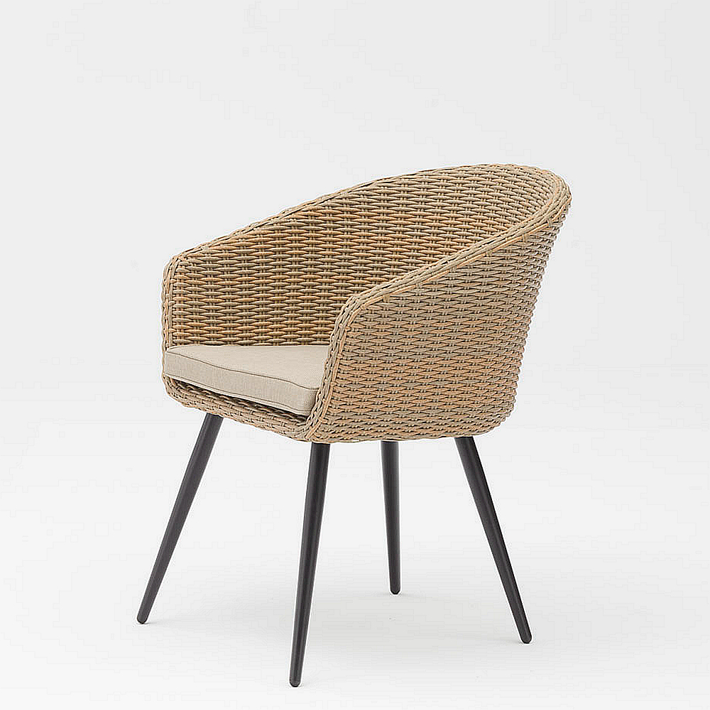 Chaise De Rotin Tissé De Rotin De Plage De Jardin Extérieur Haut De Gamme De Protection Solaire Imperméable Durable De Haute Qualité