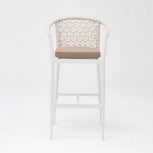 Chaise de Bar moderne en rotin avec cadre en aluminium, nouvelle technologie populaire, accoudoir pour terrasse, fête familiale, loisirs, extérieur