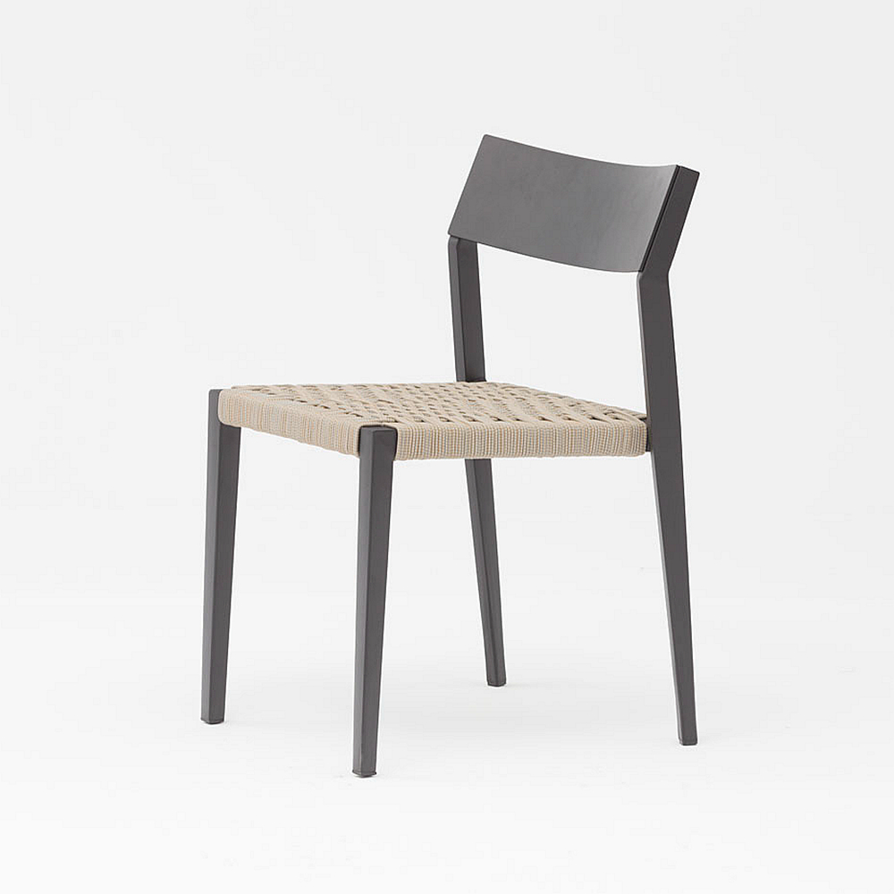 Hot New Moderne Corde Art Design Élastique Doux Dos Coussin En Aluminium Jardin Terrasse Plage Extérieure Corde Chaise