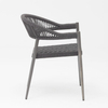Nouveau Design Durable Corde Souple Élastique Cadre En Aluminium Tressé Moderne Jardin Terrasse Corde Chaise D'extérieur