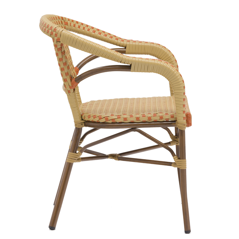Chaises de jardin de meubles en aluminium à la maison de restaurant de café intérieur ou extérieur bon marché élégant