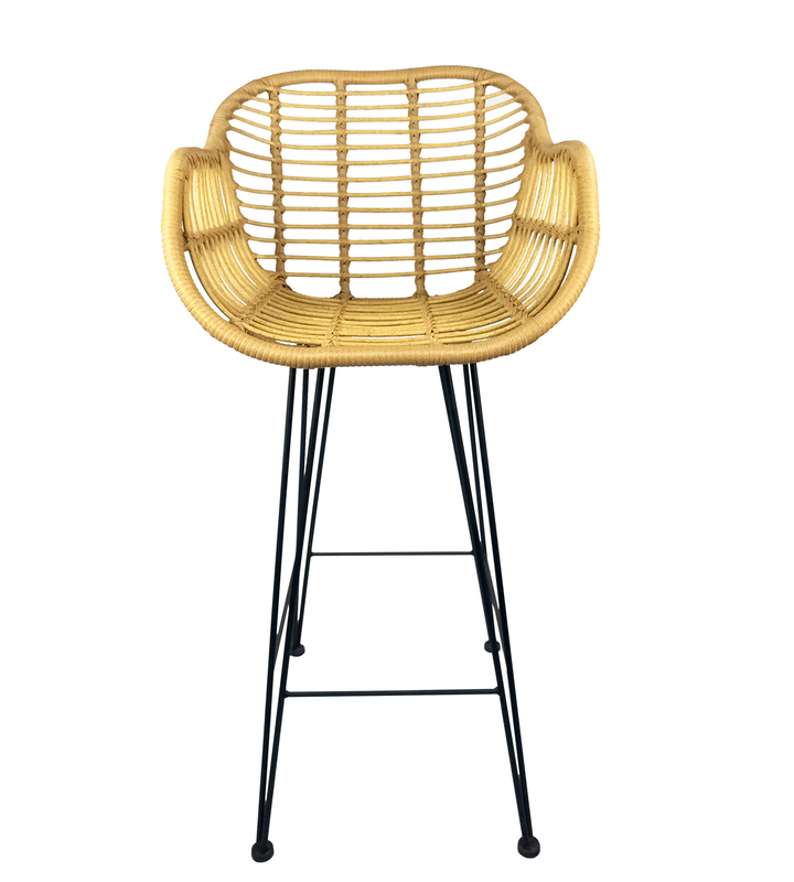 Restaurant en plein air à manger en aluminium jardin à manger Bistro Bar balcon rotin osier rotin chaises en rotin