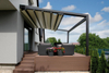 Auvent automatique rétractable motorisé par aluminium fait sur commande de balcon de toit de patio extérieur de jardin