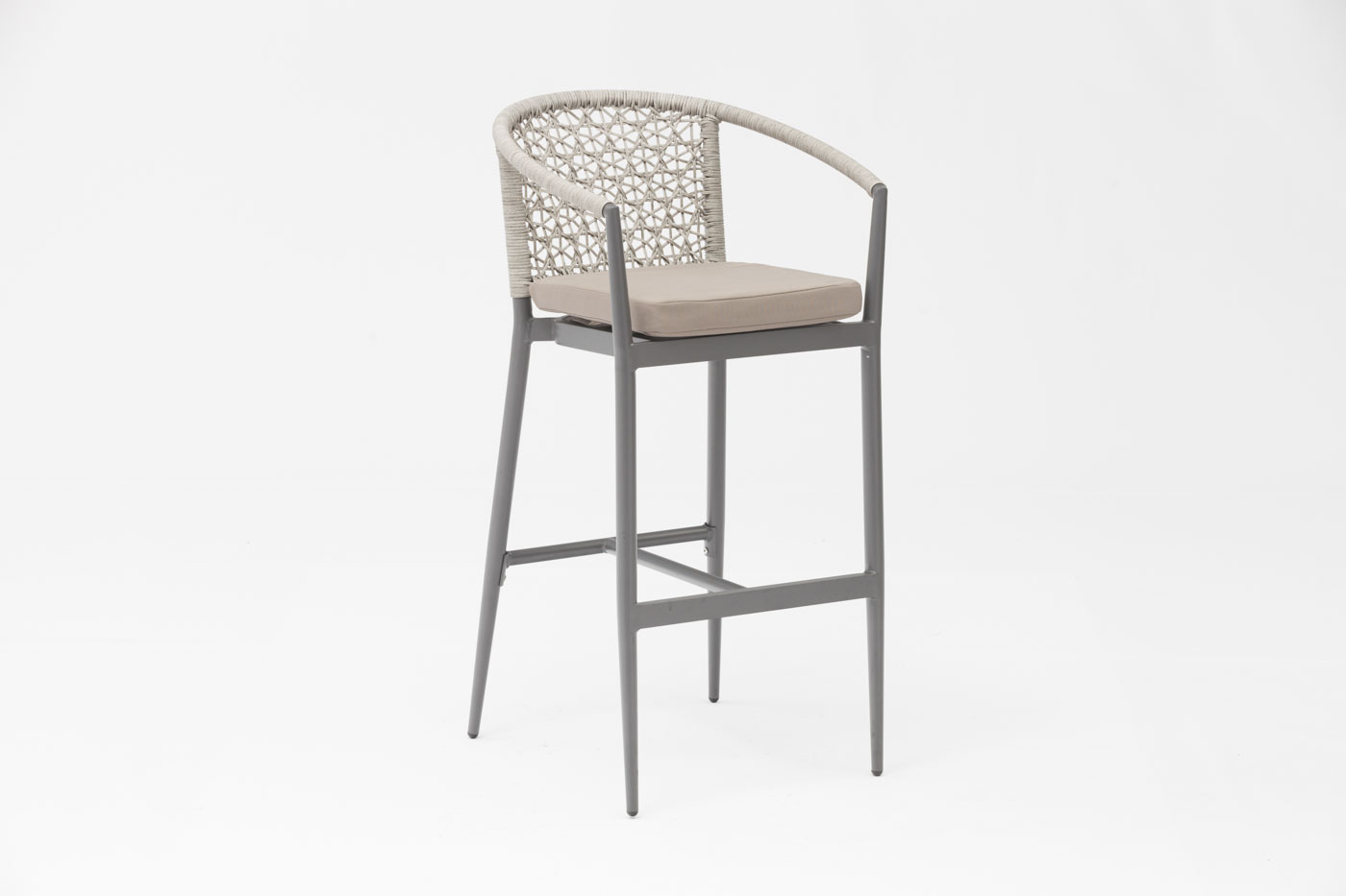 Chaise de Bar moderne en rotin avec cadre en aluminium, nouvelle technologie populaire, accoudoir pour terrasse, fête familiale, loisirs, extérieur