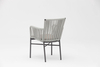 Chaise De Corde Extérieure De Jardin De Terrasse De Cadre En Aluminium Tressé De Corde Souple Élastique De Conception Moderne De Nouvelle Technologie