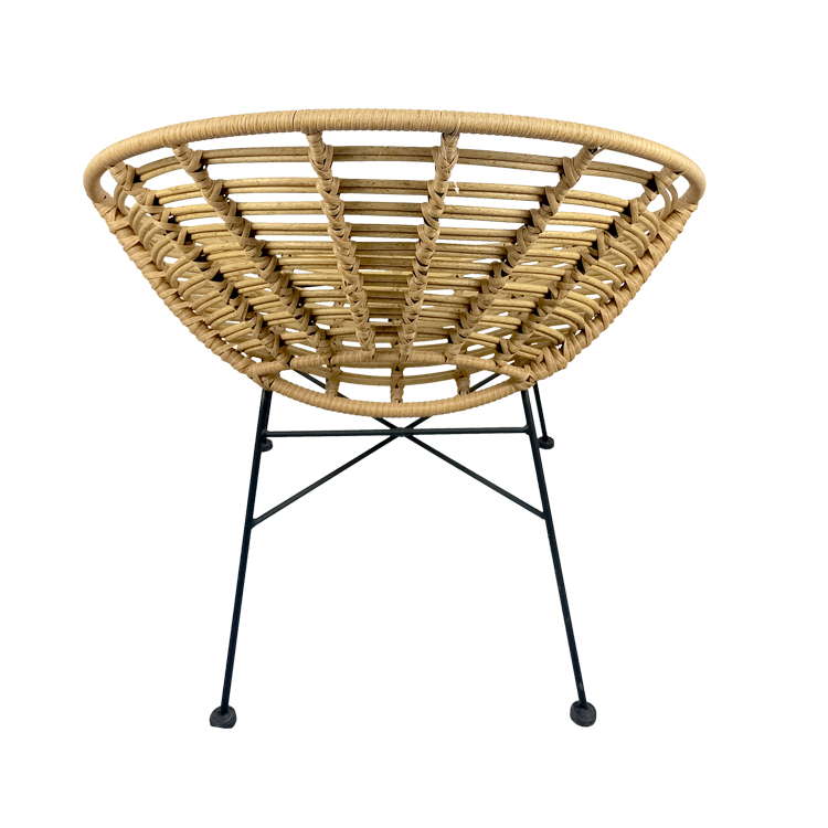 Restaurant en plein air Café à manger en aluminium Jardin à manger Bistro Bar Balcon rotin Canne en osier Chaises en rotin