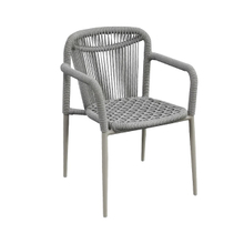 Chaises d'extérieur tissées en corde de rotin, meubles anticorrosion et imperméables en alliage d'aluminium pour balcons, jardins et cours chez l'habitant