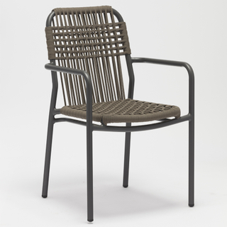 Beaucoup de couleurs confortables et fraîches empilables en aluminium en plein air café balcon jardin corde chaises