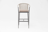 Chaise de Bar moderne en rotin avec cadre en aluminium, nouvelle technologie populaire, accoudoir pour terrasse, fête familiale, loisirs, extérieur