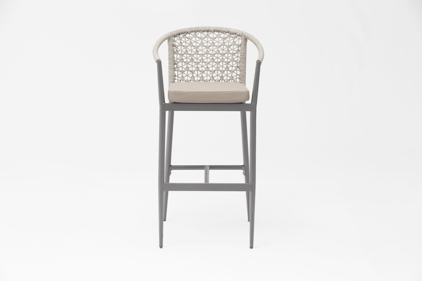 Chaise de Bar moderne en rotin avec cadre en aluminium, nouvelle technologie populaire, accoudoir pour terrasse, fête familiale, loisirs, extérieur