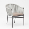 Nouvelle Offre Spéciale Corde Art Design Coussin De Dossier Souple En Aluminium Moderne Terrasse Extérieure Plage Jardin Couleur Corde Chaise