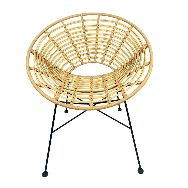 Restaurant en plein air Café à manger en aluminium Jardin à manger Bistro Bar Balcon rotin Canne en osier Chaises en rotin