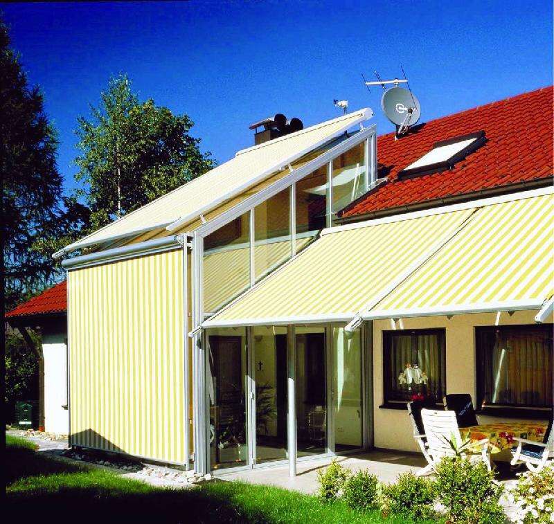 Auvent automatique en aluminium motorisé électrique de fenêtre de toit escamotable faite sur commande de patio extérieur de jardin