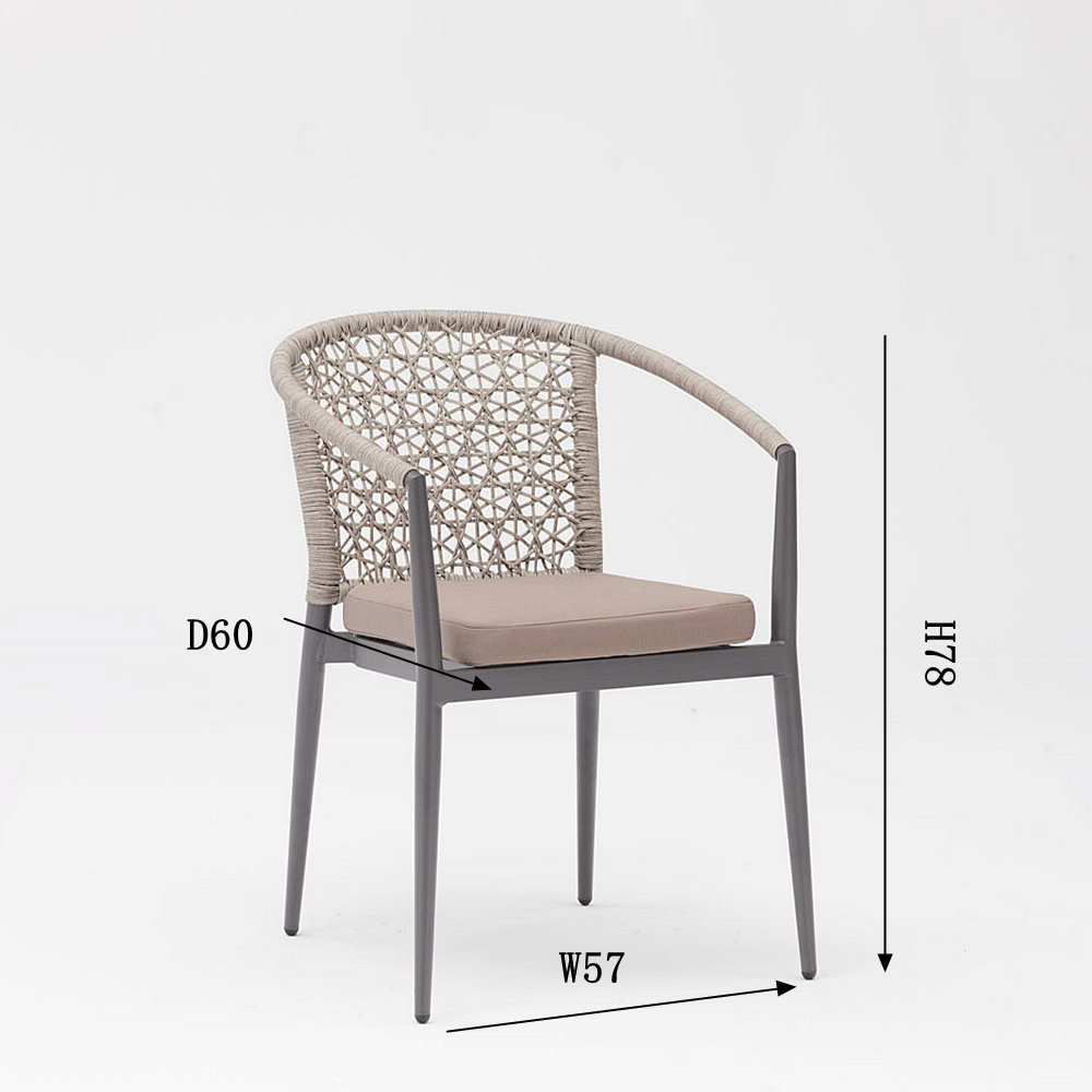 Hot Nouvelle Technologie Design Moderne Rotin Cadre En Aluminium Jardin Terrasse Plage Accoudoir Loisirs Rotin Chaise D'ext&eacute;rieur