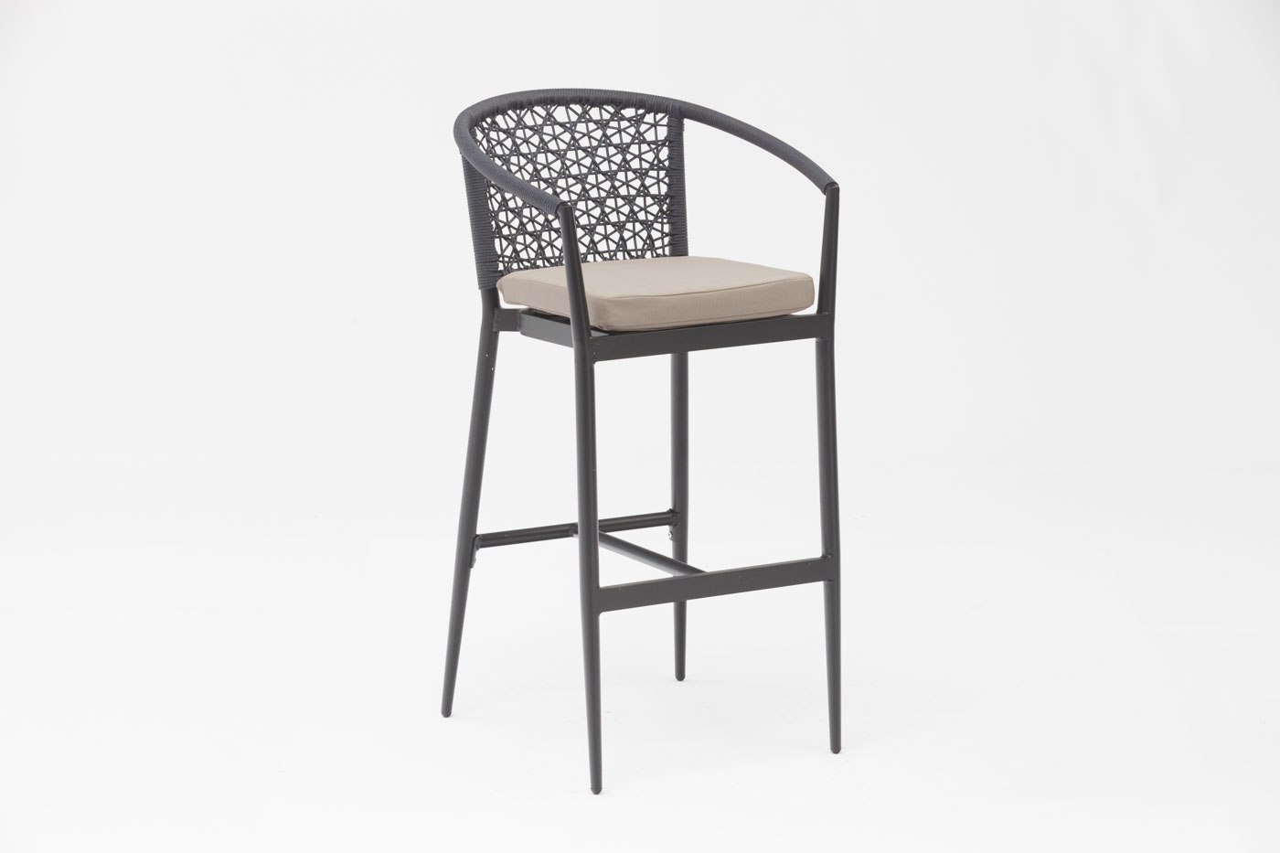 Chaise de Bar moderne en rotin avec cadre en aluminium, nouvelle technologie populaire, accoudoir pour terrasse, fête familiale, loisirs, extérieur