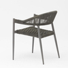 Nouveau Design Durable Corde Souple Élastique Cadre En Aluminium Tressé Moderne Jardin Terrasse Corde Chaise D'extérieur