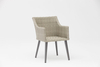 Nouveau Design Artisanal Moderne Rotin Tressé Terrasse Jardin Chaise De Plage Accoudoir Loisirs Rotin Chaise D'extérieur