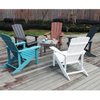 Haute qualité étanche extérieur jardin Patio plage classique salon pliant en plastique dur Polywoo Adirondack chaises meubles