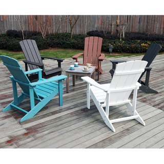 Haute qualité étanche extérieur jardin Patio plage classique salon pliant en plastique dur Polywoo Adirondack chaises meubles