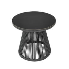 Table et chaise de cour extérieure, table de loisirs, chaise en rotin de loisirs en plein air, terrasse de villa de jardin, table et chaise d'extérieur en rotin tissé