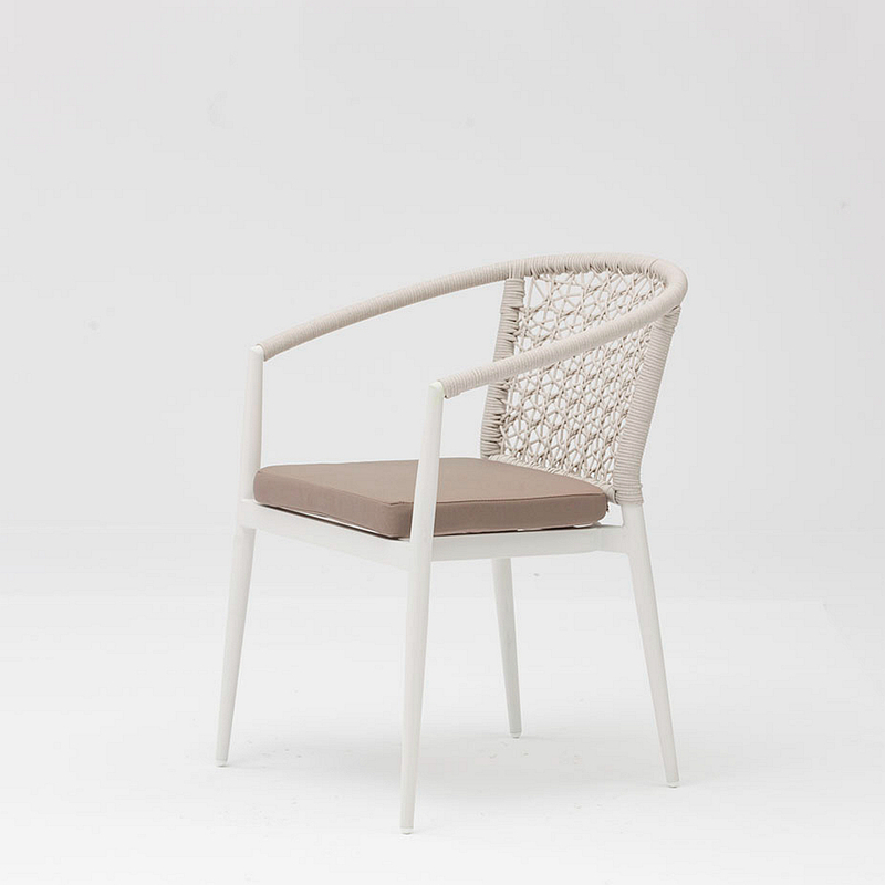 Hot Nouvelle Technologie Design Moderne Rotin Cadre En Aluminium Jardin Terrasse Plage Accoudoir Loisirs Rotin Chaise D'extérieur