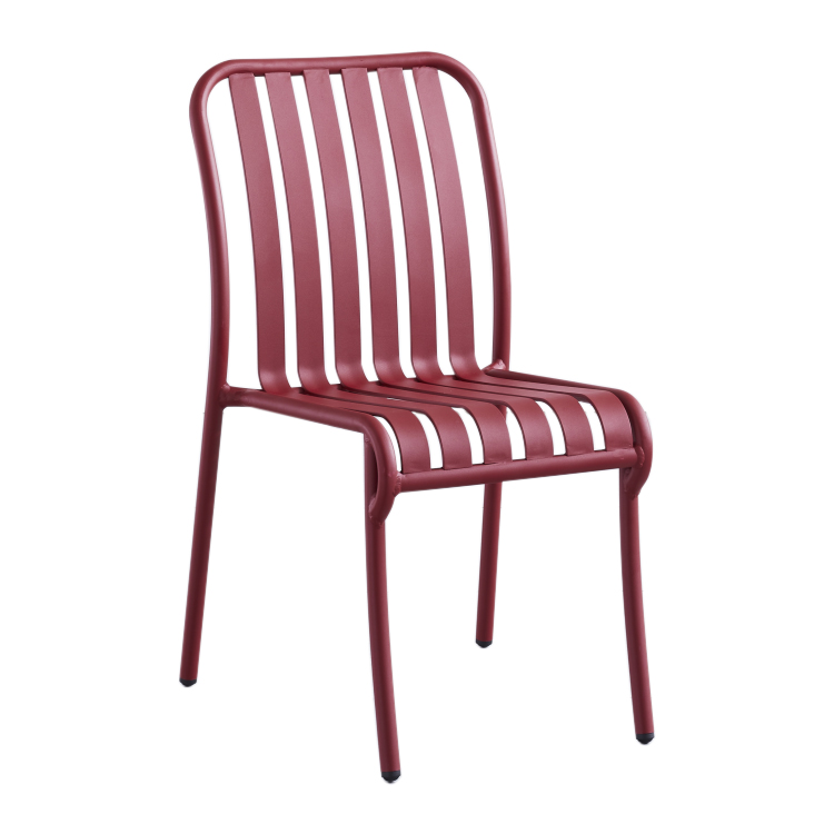 Foshan nouveau Design Bistro salle à manger jardin extérieur Restaurant Patio métal aluminium chaises empilables ensemble de Table meubles