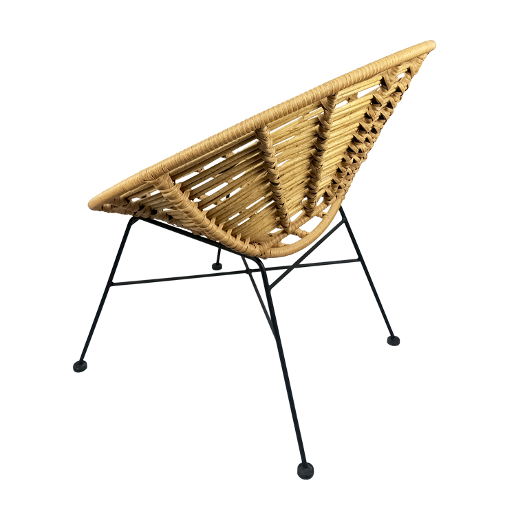 Restaurant en plein air Café à manger en aluminium Jardin à manger Bistro Bar Balcon rotin Canne en osier Chaises en rotin