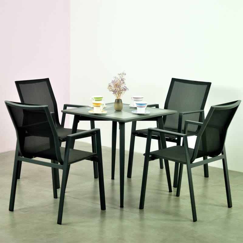 La nouvelle conception moderne de barre de restaurant à la maison de meubles extérieurs en aluminium de jardin place des chaises