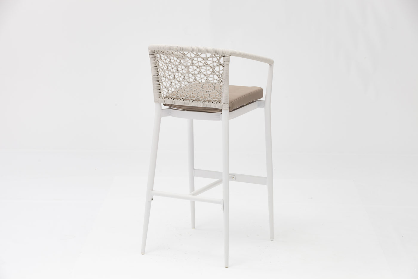 Chaise de Bar moderne en rotin avec cadre en aluminium, nouvelle technologie populaire, accoudoir pour terrasse, fête familiale, loisirs, extérieur