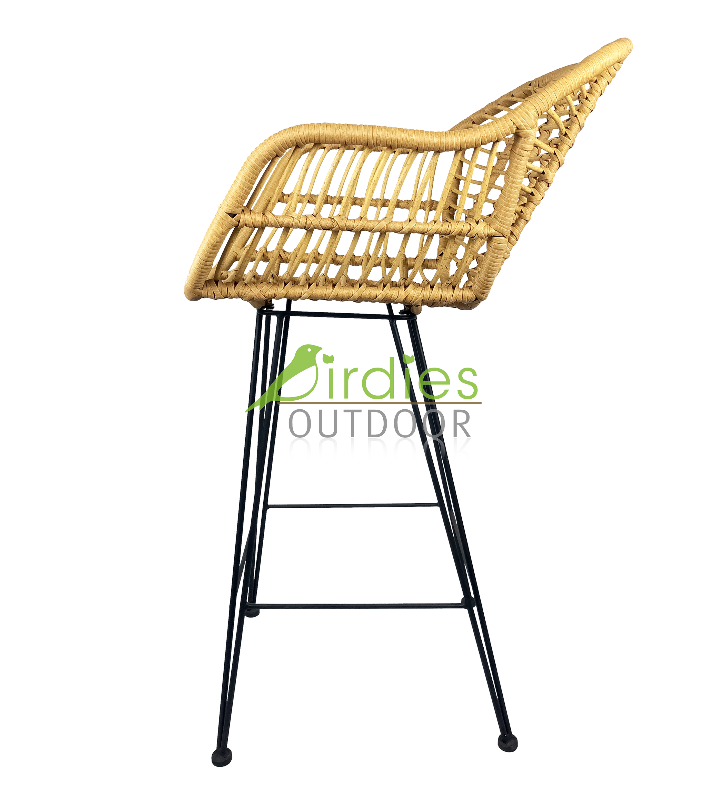 Restaurant en plein air à manger en aluminium jardin à manger Bistro Bar balcon rotin osier rotin chaises en rotin