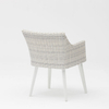Nouveau Design Artisanal Moderne Rotin Tressé Terrasse Jardin Chaise De Plage Accoudoir Loisirs Rotin Chaise D'extérieur