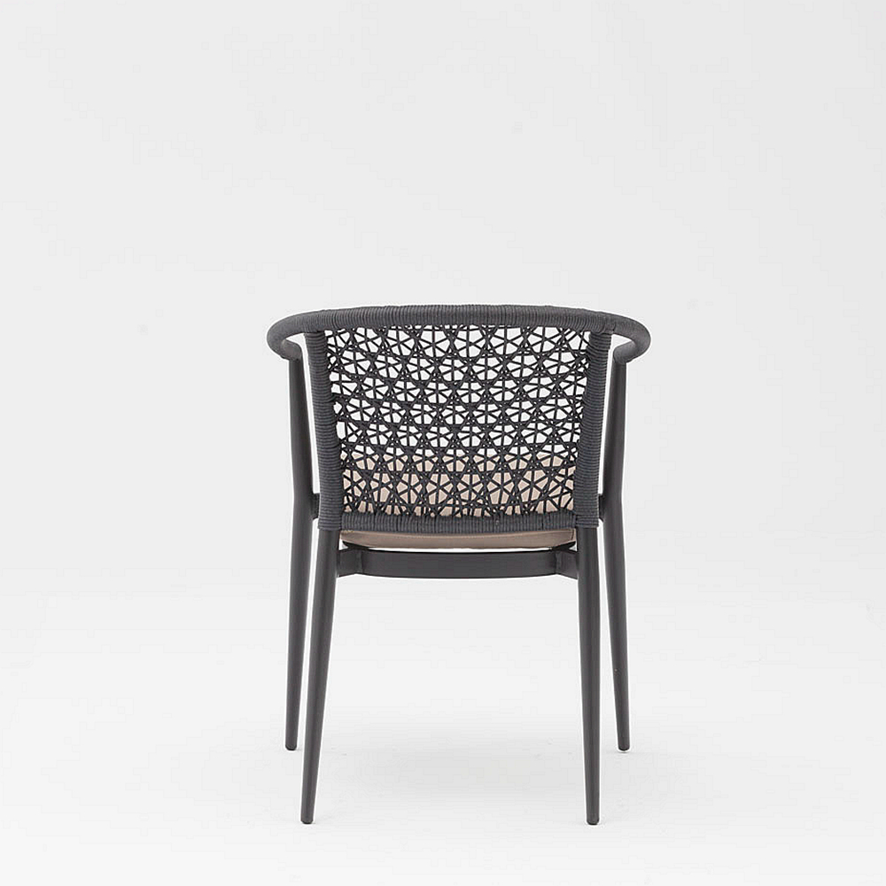 Hot Nouvelle Technologie Design Moderne Rotin Cadre En Aluminium Jardin Terrasse Plage Accoudoir Loisirs Rotin Chaise D'extérieur