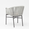 Nouvelle Offre Spéciale Corde Art Design Coussin De Dossier Souple En Aluminium Moderne Terrasse Extérieure Plage Jardin Couleur Corde Chaise