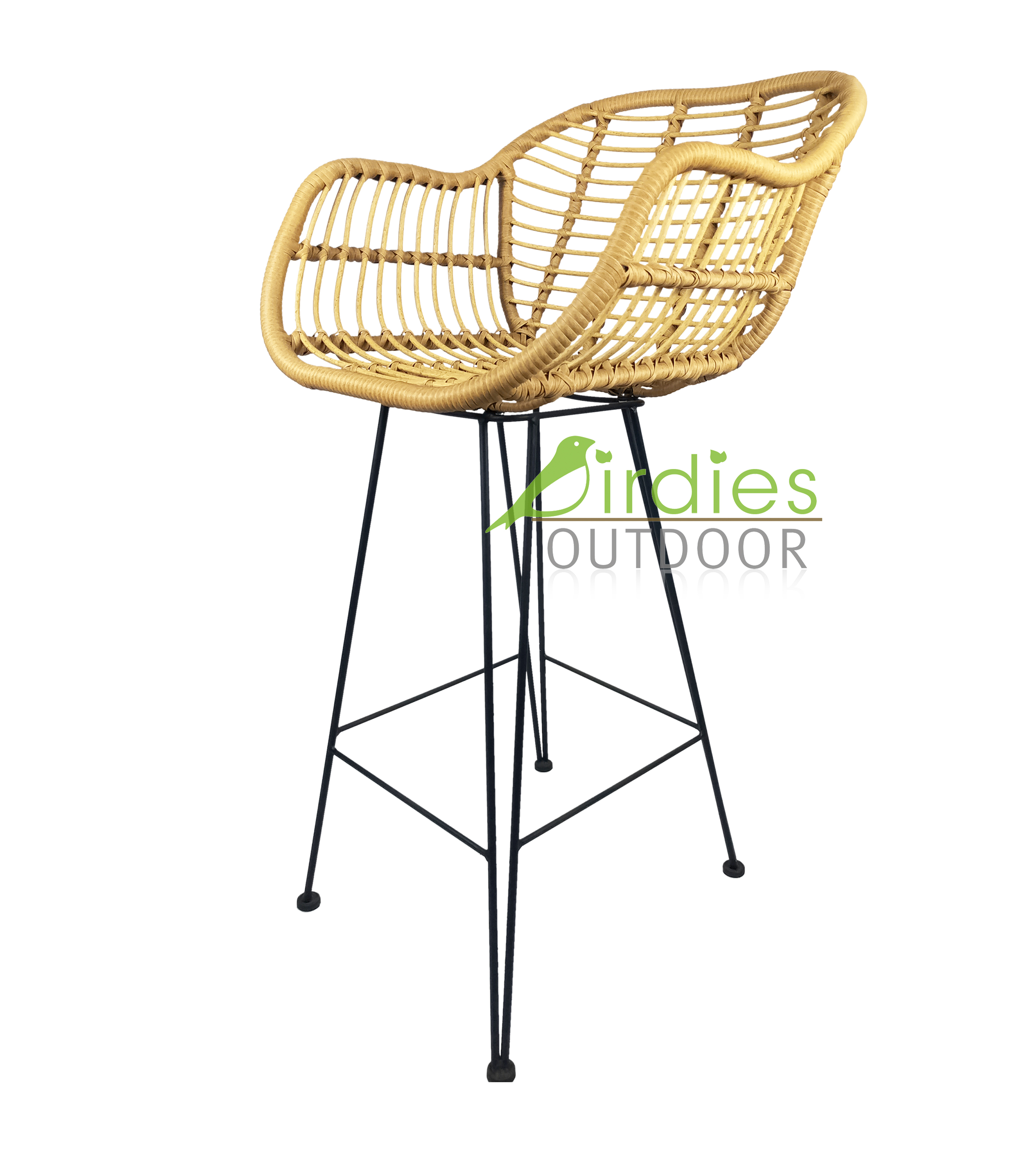 Restaurant en plein air à manger en aluminium jardin à manger Bistro Bar balcon rotin osier rotin chaises en rotin