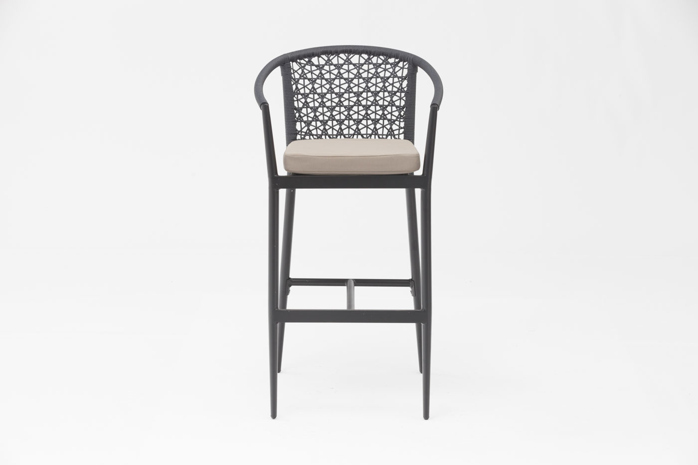 Chaise de Bar moderne en rotin avec cadre en aluminium, nouvelle technologie populaire, accoudoir pour terrasse, fête familiale, loisirs, extérieur