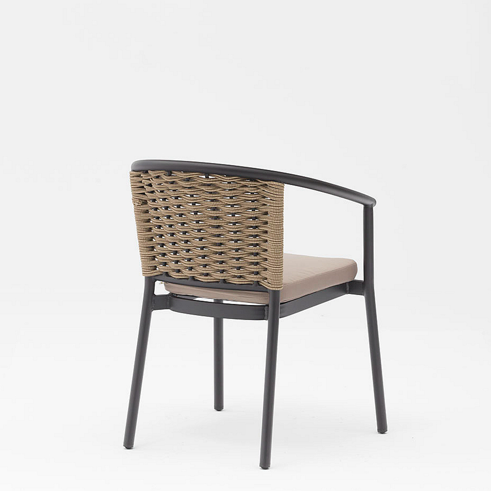 Chaise De Rotin Extérieure De Plage De Jardin De Terrasse De Jardin De Terrasse De Rotin Imperméable Durable De Haute Qualité Moderne De Haute Qualité