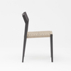 Hot New Moderne Corde Art Design Élastique Doux Dos Coussin En Aluminium Jardin Terrasse Plage Extérieure Corde Chaise