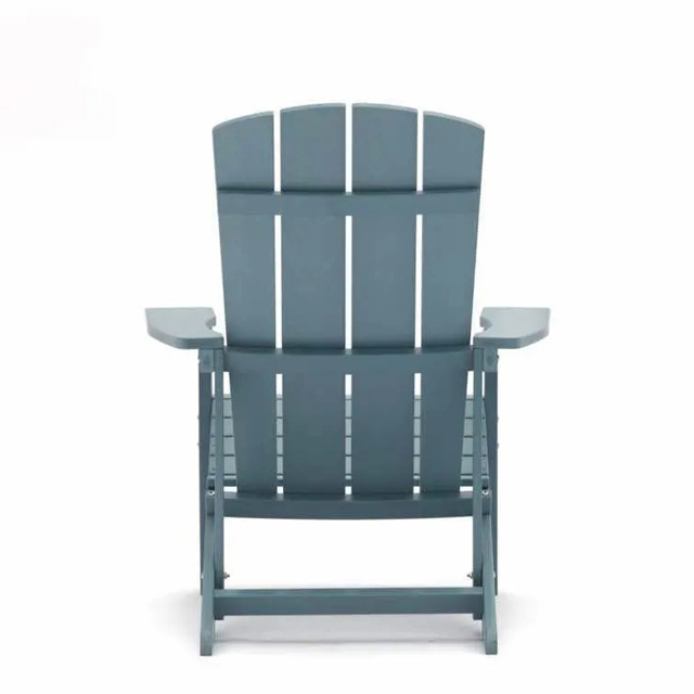 Haute qualité étanche extérieur jardin Patio plage classique salon pliant en plastique dur Polywoo Adirondack chaises meubles