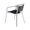 Table et chaises en bois en plastique en aluminium extérieures de jardin