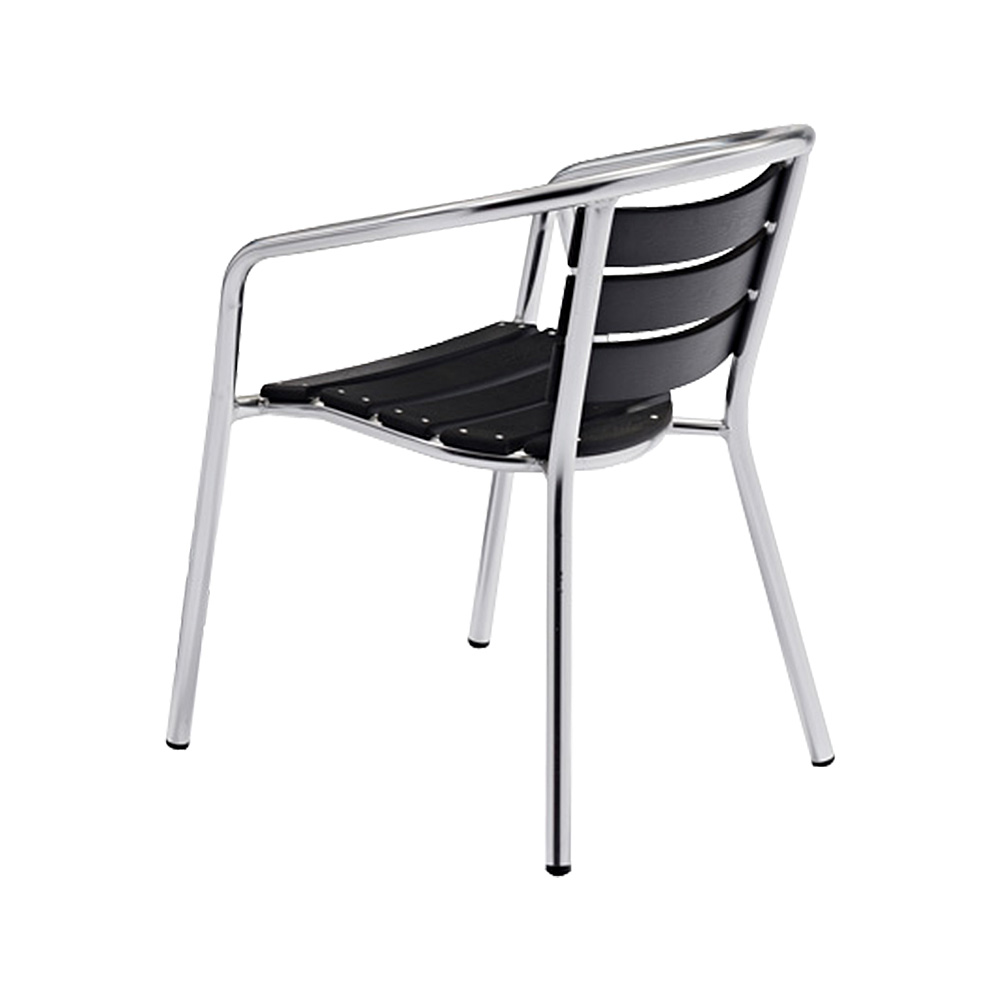 Table et chaises en bois en plastique en aluminium extérieures de jardin