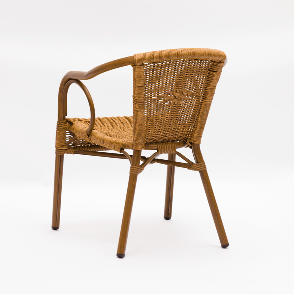 Chaise de meubles en rotin de bambou en métal de jardin de jardin à vendre