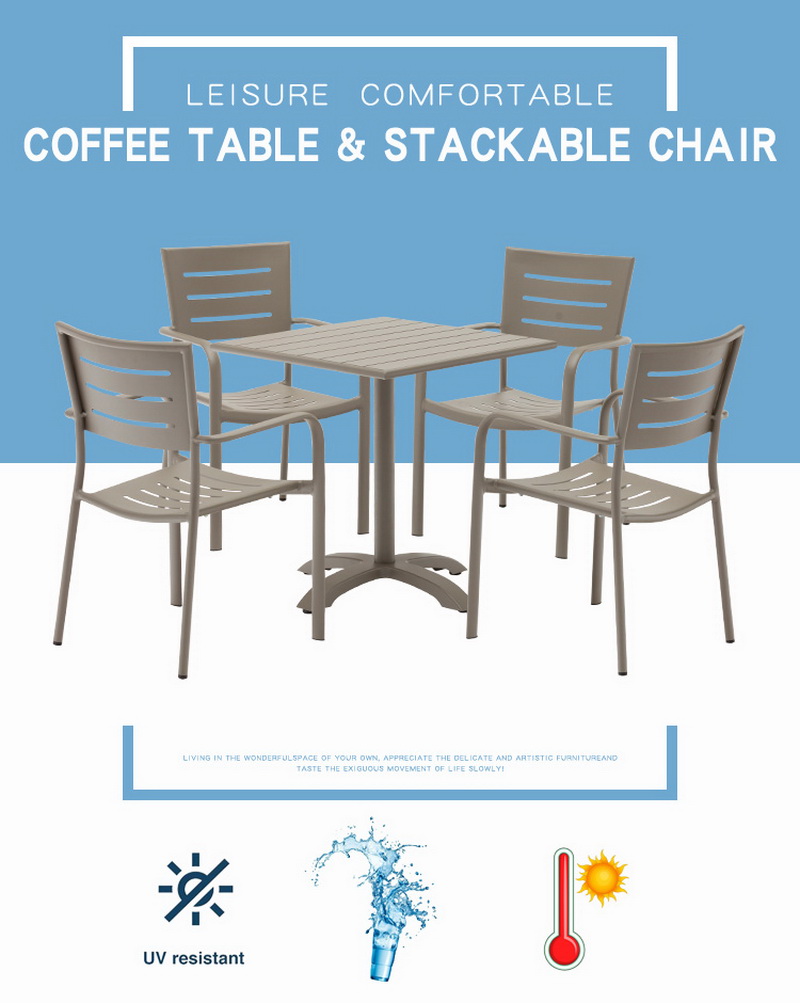 mobilier d'ext&eacute;rieur chaises en aluminium