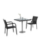 Ensemble de chaises de table de bistrot en osier en métal d'intérieur et d'extérieur
