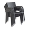 Ensemble de chaises de jardin en rotin avec terrasse et jardin Bistro