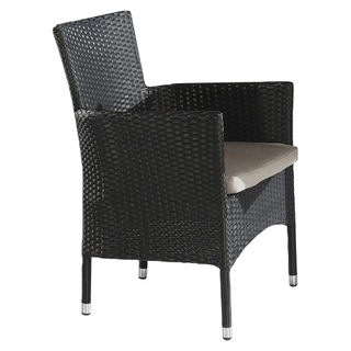 Chaises de salle à manger rondes en plastique de jardin extérieur Bistro