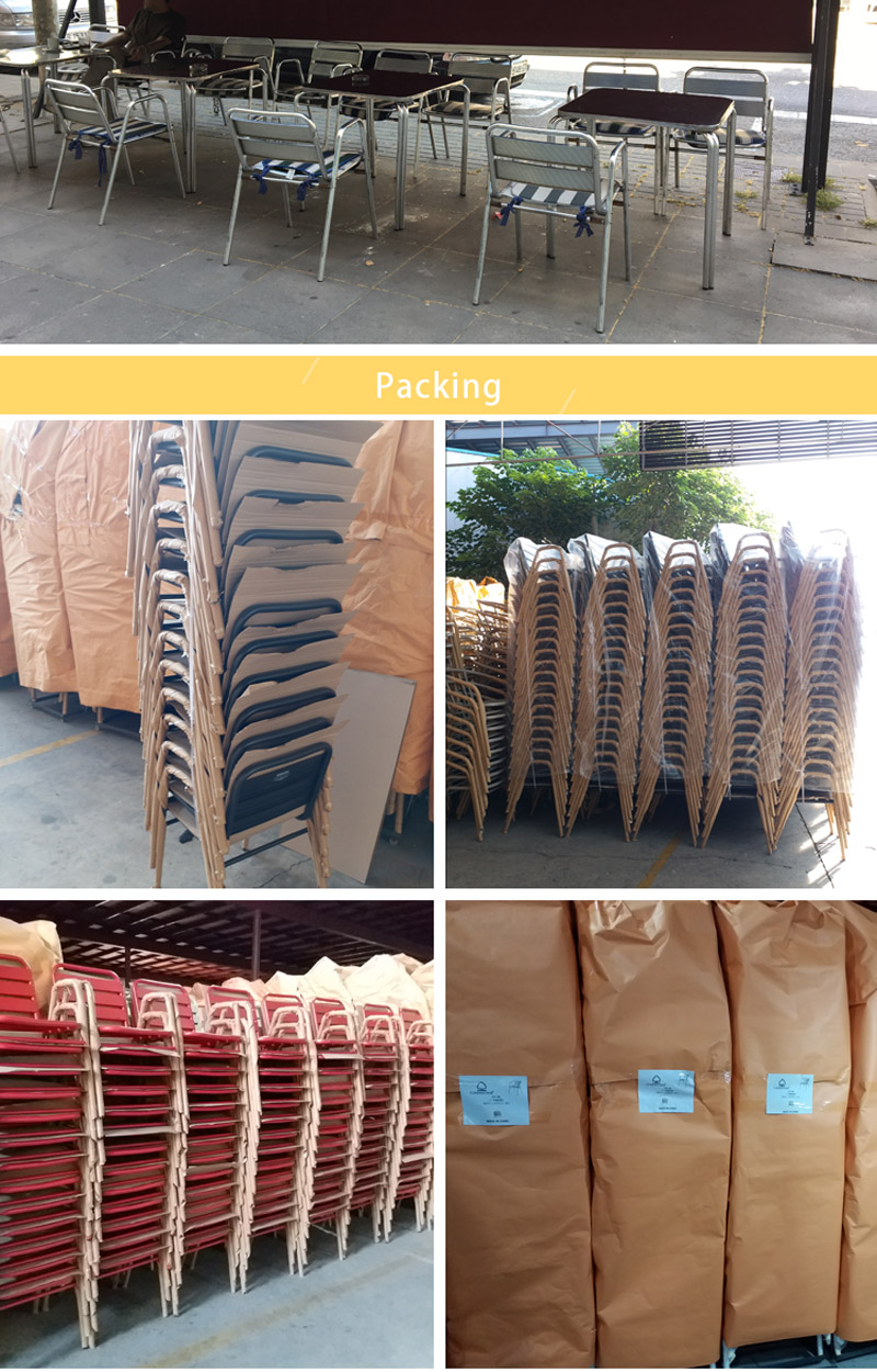 ensembles de meubles de patio en aluminium